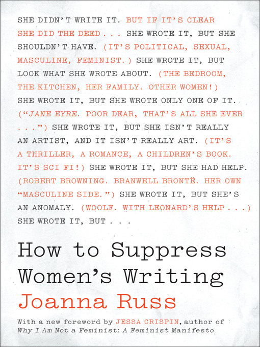 Title details for How to Suppress Women's Writing by Joanna Russ - Available